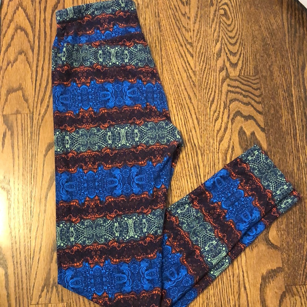 LuLaRoe OS multicolor leggings